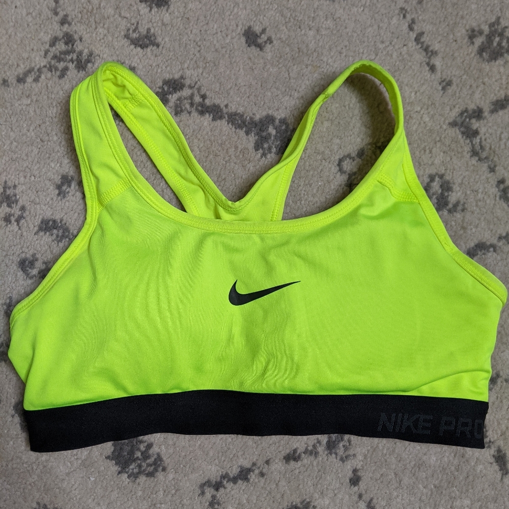 Nike Sports Bra Neon Yellow